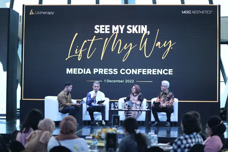 Sesi press conference peluncuran Merz Ultherapy