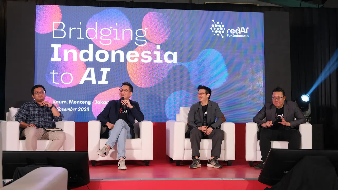 Sesi press conference peluncuran RED AI for Indonesia yang dilakukan oleh RED Asia Inc.