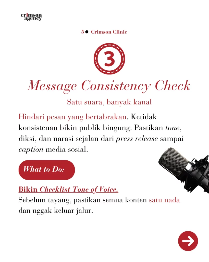 Message Consistency Check